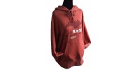 Hoodie léger rouge chili '' Passion Nature ''